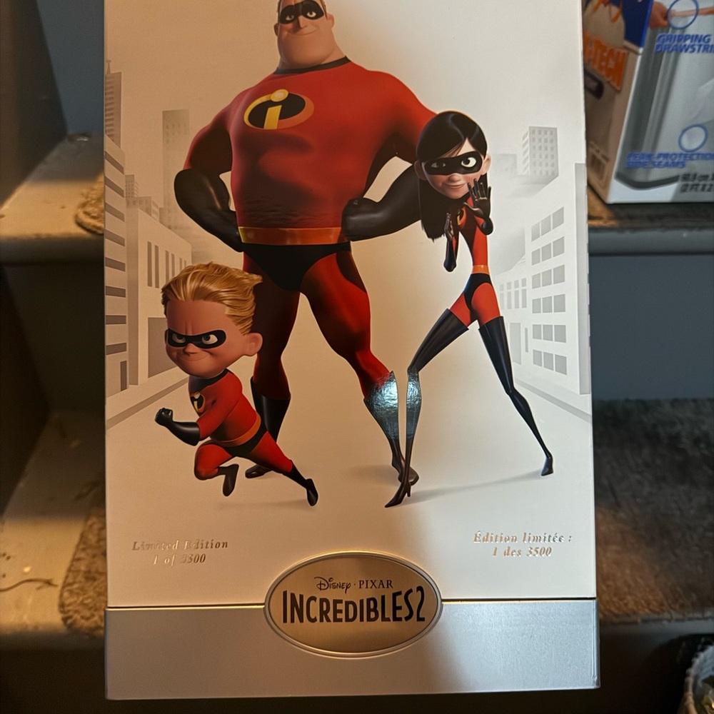 Disney Pixar Incredibles 2 Limited Edition Poster - Red, Black, White